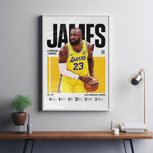LeBron James #23 Poster King James LA Basketball Wall Art