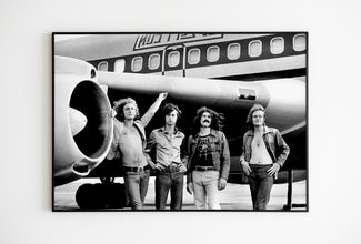 Led Zeppelin Poster, Black and White, Led Zeppelin Photo Print, Retro Wall Art, 1970s, Vintage Poster, Music Studio Decor, Digital Download 1762742161