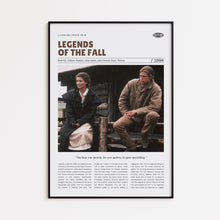 Legends of the Fall, Edward Zwick, Retro Movie Poster, Custom Movie Poster Print 4421164807