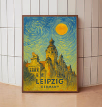 Leipzig Poster Print, Leipzig Travel Poster, Leipzig Van Gogh Style Wall Art, Leipzig, Germany