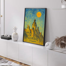 Leipzig Poster Print, Leipzig Travel Poster, Leipzig Van Gogh Style Wall Art, Leipzig, Germany