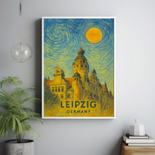 Leipzig Poster Print, Leipzig Travel Poster, Leipzig Van Gogh Style Wall Art, Leipzig, Germany