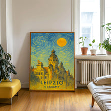 Leipzig Poster Print, Leipzig Travel Poster, Leipzig Van Gogh Style Wall Art, Leipzig, Germany