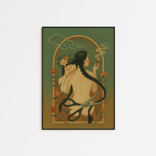 Letting Go – Surreal Feminine Breakup Art, Symbolic Lesbian Couple Poster 4304809691