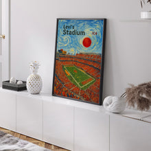 Levi Stadium Poster, 49ers Poster, Minimalist, Helvetica, Mid-Century Modern, Football Art, Football Stadium Poster, San Francisco 49ers