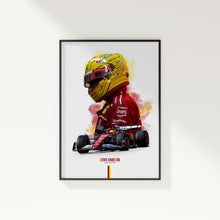Lewis Hamilton 2025 Ferrari Poster F1 Wall Art 1889708209