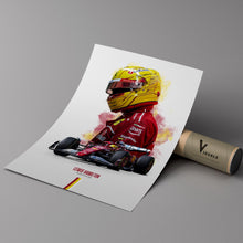 Lewis Hamilton 2025 Ferrari Poster F1 Wall Art 1889708209