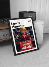 Lewis Hamilton Poster, Hamilton Ferrari Wall Art, Framed Ferrari F1 Print, Motorsport Grand Prix Decor, Car Racing Artwork, Lewis Ferrari 4362114450