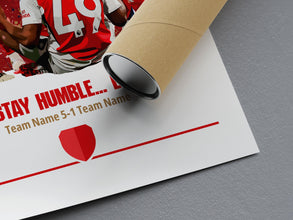 Lewis Skelly 'Stay Humble' Poster Football Wall Art 1889131927