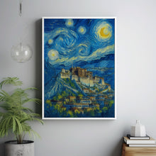 Lhasa Travel Poster - Tibet Wall Art Print, Potala Palace Illustration Artwork, Buddhist Home & Office decor, Gift idea, China Travel print
