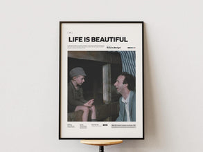 Life Is Beautiful Poster, Roberto Benigni Memorable Film Life Is Beautiful Print, Roberto Benigni Poster,Movie Wall Decor, Cult Movie Print 1887814738