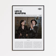 Life Is Beautiful, Roberto Benigni, Retro Movie Poster, Custom Movie Poster 4421169303