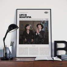 Life Is Beautiful, Roberto Benigni, Retro Movie Poster, Custom Movie Poster 4421169303