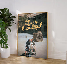 Life is Beautiful Poster, Movie Wall Art, Roberto Benigni, Vintage Print 1890652918