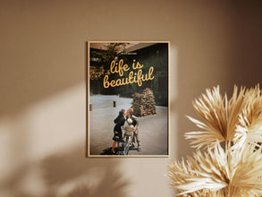 Life is Beautiful Poster, Movie Wall Art, Roberto Benigni, Vintage Print 1890652918