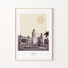 Lima Poster Print, Lima Travel Poster, Lima Minimalistic Wall Art, Lima, Peru 1868249454
