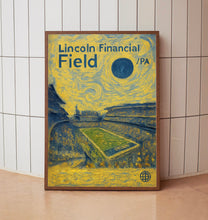 Lincoln Financial Field Poster, Eagles Poster, Minimalist, Mid-Century Modern, Football Art, Football Stadium Poster, Philadelphia