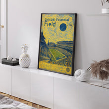 Lincoln Financial Field Poster, Eagles Poster, Minimalist, Mid-Century Modern, Football Art, Football Stadium Poster, Philadelphia