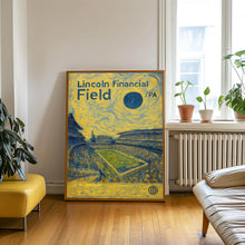 Lincoln Financial Field Poster, Eagles Poster, Minimalist, Mid-Century Modern, Football Art, Football Stadium Poster, Philadelphia