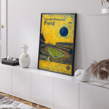 Lincoln Financial Field Poster, Eagles Poster, Minimalist, Mid-Century Modern, Football Art, Football Stadium Poster, Philadelphia (2)