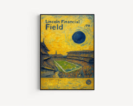 Lincoln Financial Field Poster, Eagles Poster, Minimalist, Mid-Century Modern, Football Art, Football Stadium Poster, Philadelphia (2)