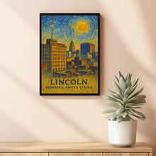 Lincoln Poster Print, Lincoln Travel Poster, Lincoln Minimalistic Wall Art, Lincoln, Nebraska, United States