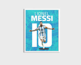 Lionel Messi Argentina Poster, Soccer Legend Wall Art Sport Poster 1676366018