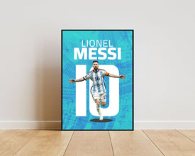 Lionel Messi Argentina Poster, Soccer Legend Wall Art Sport Poster 1676366018