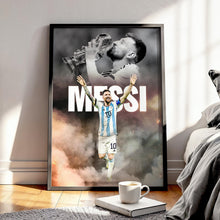 Lionel Messi Football Poster Argentina Football Art Print 4396422623