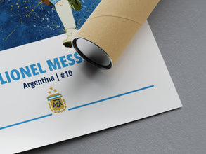 Lionel Messi Poster Messi 10 Print, Football Poster 1862312571