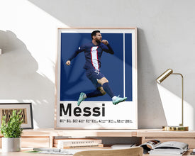 Lionel Messi Poster, Argentinian Soccer Legend, Football Titles Sport Poster 1462328494