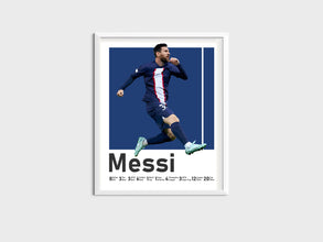 Lionel Messi Poster, Argentinian Soccer Legend, Football Titles Sport Poster 1462328494