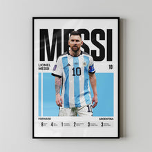 Lionel Messi #10 Poster Argentina national team Soccer Wall Art