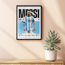 Lionel Messi #10 Poster Argentina national team Soccer Wall Art