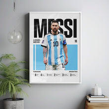 Lionel Messi #10 Poster Argentina national team Soccer Wall Art