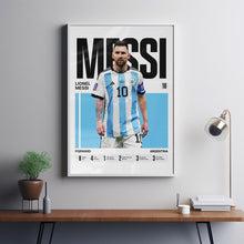 Lionel Messi #10 Poster Argentina national team Soccer Wall Art