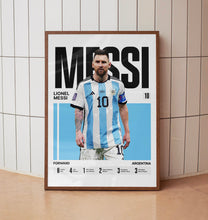 Lionel Messi #10 Poster Argentina national team Soccer Wall Art