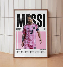Lionel Messi #10 Poster Miami Soccer Wall Art