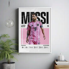 Lionel Messi #10 Poster Miami Soccer Wall Art