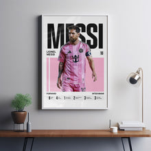 Lionel Messi #10 Poster Miami Soccer Wall Art