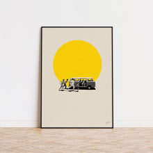Little Miss Sunshine Inspired Poster  Mid Century Modern Poster  Minimalist Poster  Retro Art Print  Wall Art  Gifts for her 1502428053