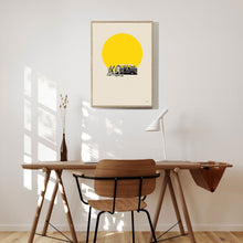 Little Miss Sunshine Inspired Poster  Mid Century Modern Poster  Minimalist Poster  Retro Art Print  Wall Art  Gifts for her 1502428053