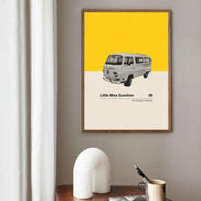 Little Miss Sunshine  Car in Movie Poster  Mid Century Modern Poster  Minimalist Poster  Retro Art Print  Classic Movie 1590996319