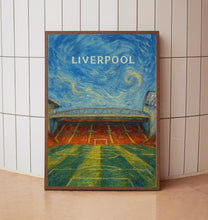 Liverpool Football Modern Art Poster Anfield Stadium Illustration Print For Soccer Supporters Perfect Gift For Brother Birthday For Him