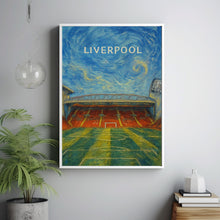 Liverpool Football Modern Art Poster Anfield Stadium Illustration Print For Soccer Supporters Perfect Gift For Brother Birthday For Him