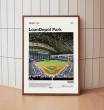 LoanDepot Park Poster, Miami Marlins Poster Print, MLB Stadium Poster, Baseball Fan Gift Print