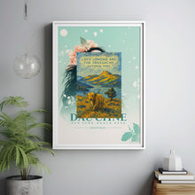 Loch Lomond & The Trossachs National Park Poster, Retro Travel Print, Highland Cow, Scotland, Scottish Highlands, Cairngorms, Loch Ness