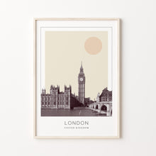 London Poster Print, London Travel Poster, London Minimalistic Wall Art, London, United Kingdom 1882436821