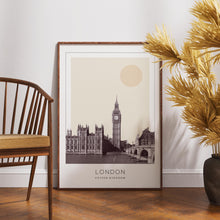 London Poster Print, London Travel Poster, London Minimalistic Wall Art, London, United Kingdom 1882436821