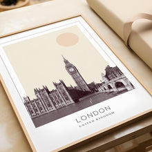 London Poster Print, London Travel Poster, London Minimalistic Wall Art, London, United Kingdom 1882436821